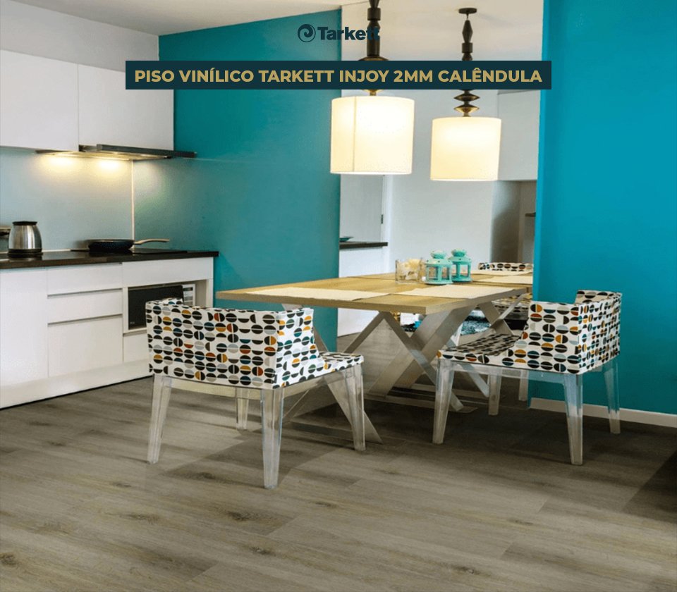アトリエgg size2 Piso Vinílico Tarkett Injoy 2mm - Calêndula Cx 4,09m² - Estilo